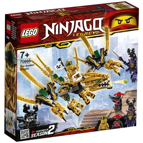 конструктор lego ninjago 71718 боевой дракон мастера ву 321 дет LEGO Ninjago 70666 Золотой Дракон, 171 дет.