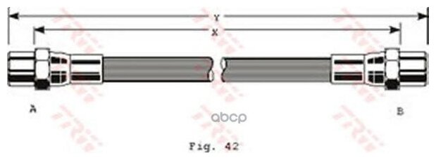Шланг Тормозной Задний Trw Pha119 TRW арт PHA119