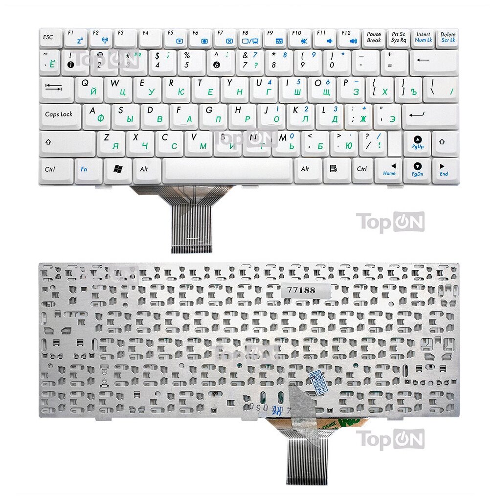 Клавиатура для ноутбука Asus Eee PC 904H 905 1000 (p/n: V021562IS V0215621S3 0KNA-0D3RU02)