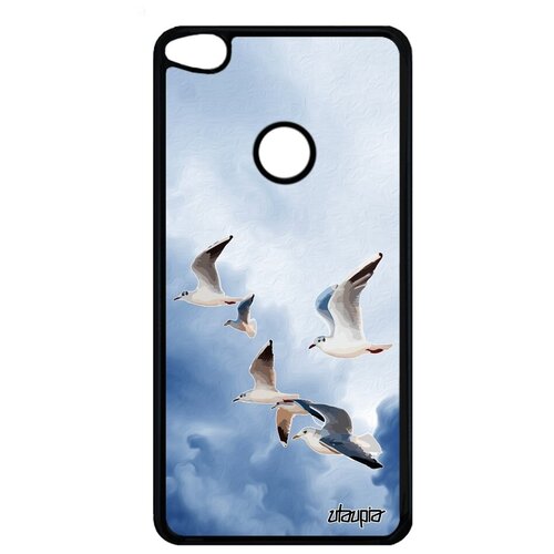 фото Необычный чехол на мобильный // huawei p9 lite 2017 // "чайки" ливингстон буревестник, utaupia, голубой