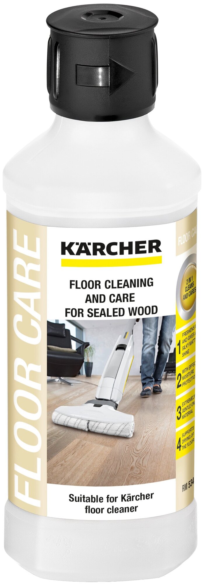 Средство для ухода за лакированными деревянными полами RM 534 KARCHER