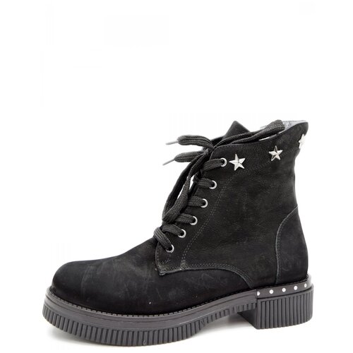Francesco Donni P341280682201-02MV женские ботинки черный натуральный нубук зима, Размер 36