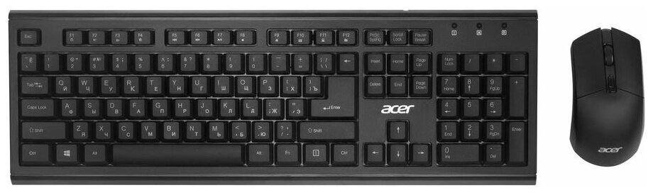 Комплект (клавиатура+мышь) Acer OKR120 USB беспроводной черный