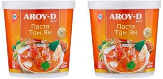 Aroy-D Паста Том Ям кисло-сладкая, 2 шт. по 400 г, 2 уп.