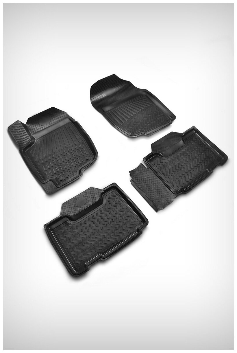 фото Коврики в салон резиновые комплект серия Above board Toyota Rav 4 IV A40 2012-2019 высокий борт