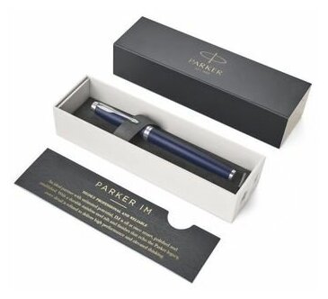 Parker Ручка перьевая PARKER IM CORE MATTE BLUE CT, средняя 1.0мм, подар/уп 1931654