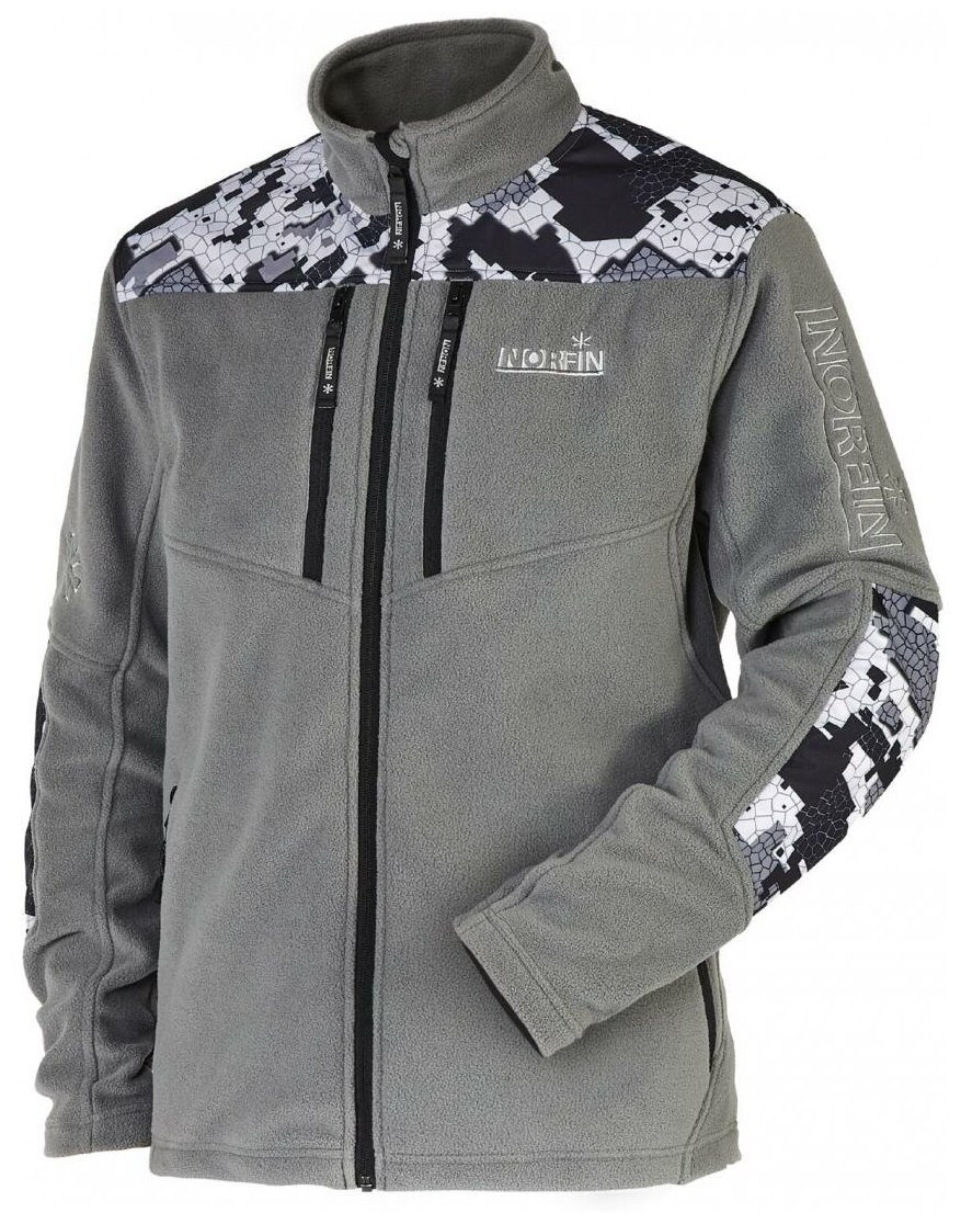 Джемпер флисовый Norfin GLACIER CAMO 477201 