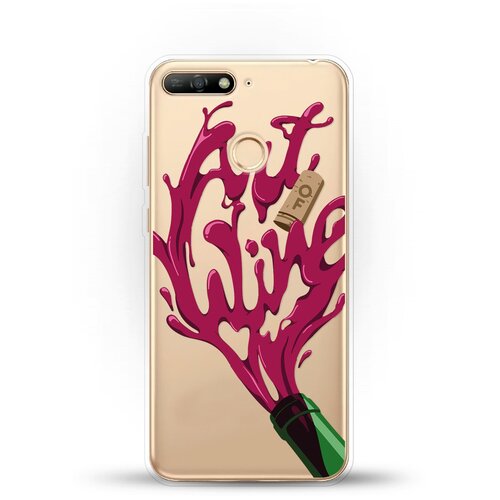 фото Силиконовый чехол art of wine на honor 7a pro andy & paul