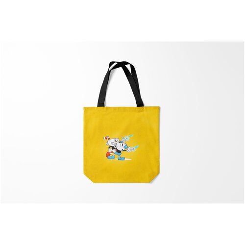 фото Сумка-шоппер / 40х40 см / геймерам / cuphead cupower burnettie