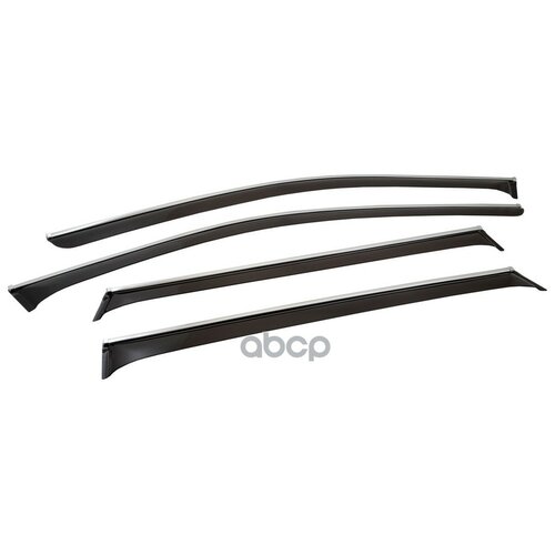 Дефлектор Окон С Хром. Молдингом, 4 Шт. CHROMEX арт. CHROMEX.63030