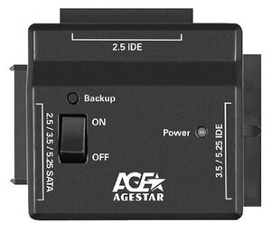 Адаптер-переходник для HDD AgeStar FUBCP2 IDE черный