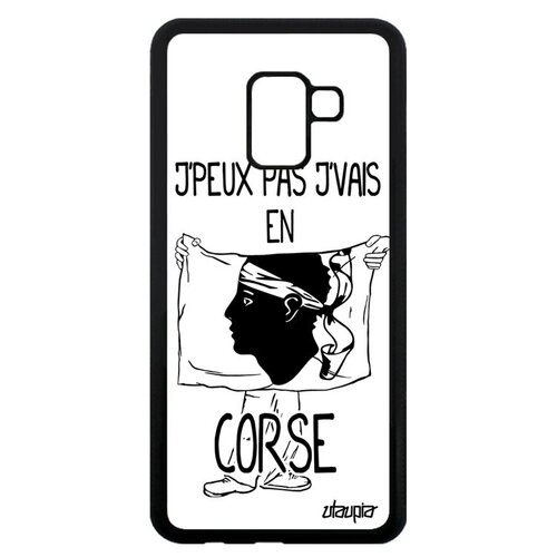фото Красивый чехол на телефон // samsung galaxy a8 2018 // "еду на корсику" патриот страна, utaupia, белый
