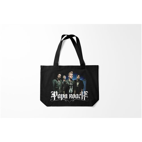 фото Сумка-шоппер / 46х35 см / рок / papa roach band burnettie
