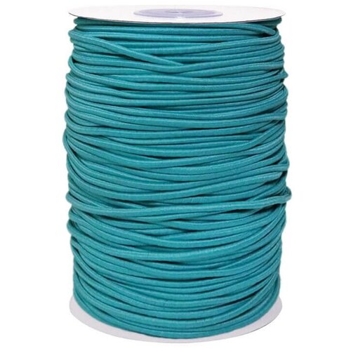 Шляпная резинка Бирюзовая 3 мм 100 м