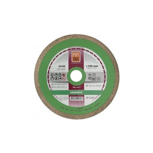 Алмазные диски Полтавский алмазный инструмент Алмазный диск по граниту, мрамору и песчанику 180 мм Granite Полтавский алмазный инструмент