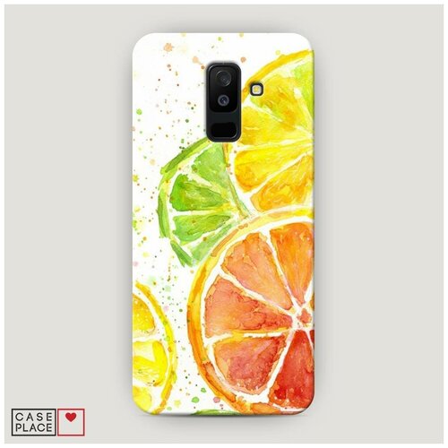 фото Чехол пластиковый samsung galaxy a6 plus цитрусовые case place