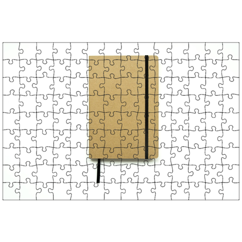 фото Магнитный пазл 27x18см."ноутбук крафт с резинкой, крафт, ноутбук" на холодильник lotsprints