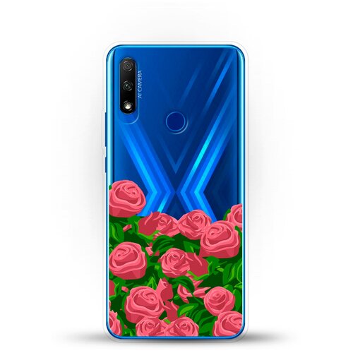 фото Силиконовый чехол розы на honor 9x andy & paul