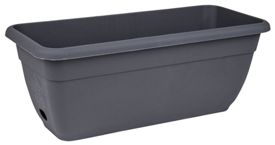 Горшок для цветов балконный SORRENTO 8л 450мм темно-серый