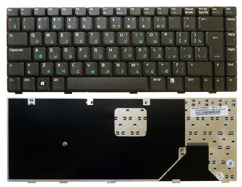 Клавиатура для ноутбука Asus A8F русская черная