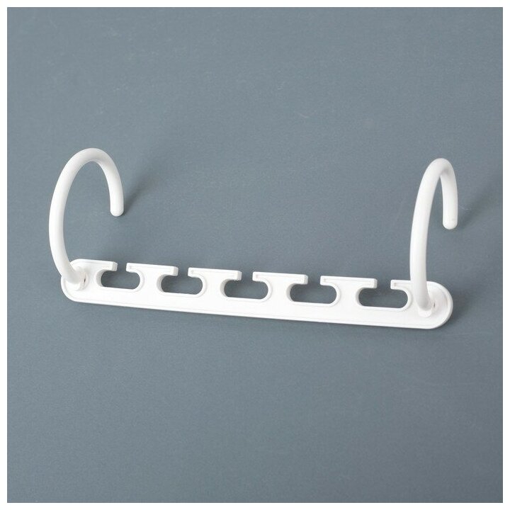 фото Вешалка-трансформер,24 см, 5 крючков, цвет белый