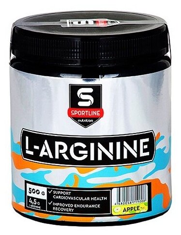 SportLine Nutrition L-Arginine со вкусом яблоко 500 гр.