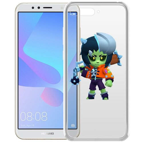 фото Чехол-накладка clear case brawl stars-зомбиби для huawei y6 (2018) krutoff group
