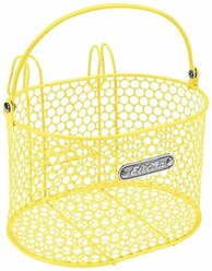 Велосипедная корзина BSK ELK Honeycomb SmallHook Pineapple Yellow Front