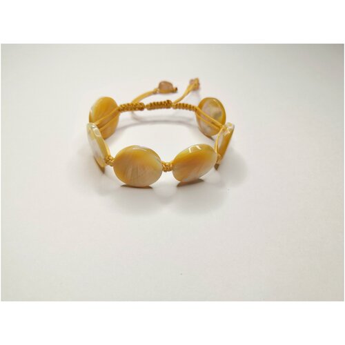 Браслет подарок женский Перламутр шамбала из натуральных камней