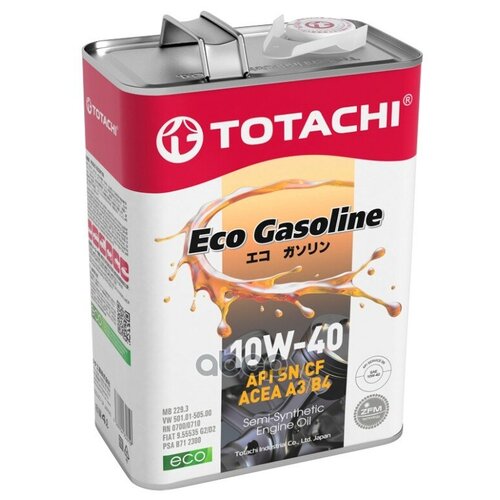10W-40 Eco Gasoline SN/CF 4л (полусинт. мотор. масло)