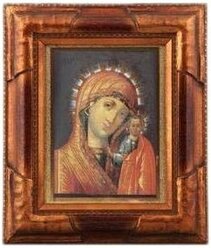 Икона на фарфоре 250 х 185 мм в деревянной раме 8 Leander "Казанская" / 158559