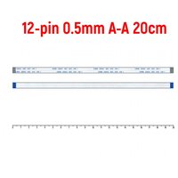 Шлейф тачпада для ноутбука Asus K53 FFC 12-pin Шаг 0.5mm Длина 20cm Прямой A-A AWM 20624 80C 60V VW-1