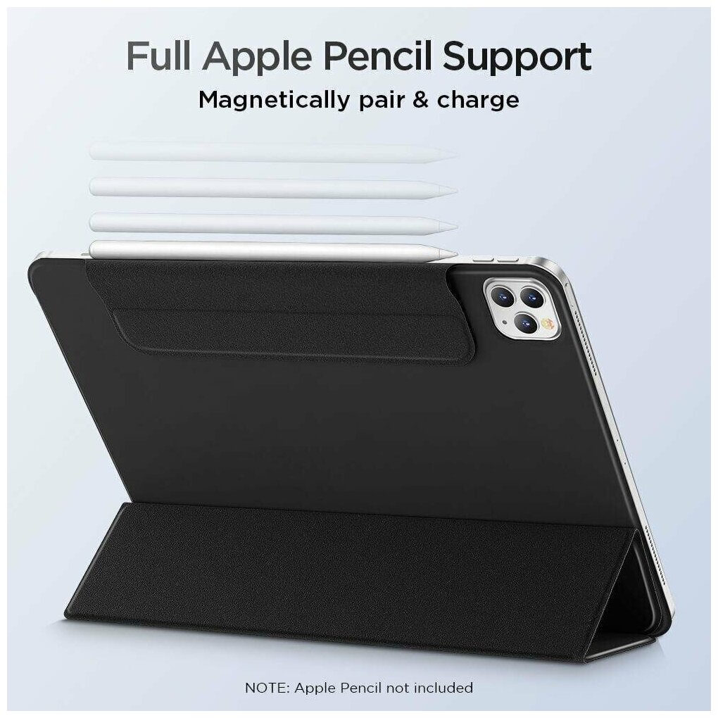 Чехол книжка ESR Rebound Magnetic Case с застежкой для iPad Pro 11 (2021) / iPad Pro 11 (2020) черный