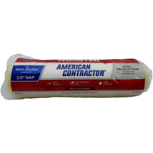 Валик малярный вязаный Wooster AMERICAN CONTRACTOR® (9 - 1/2, полугрубый) валик малярный deli dl509419 9