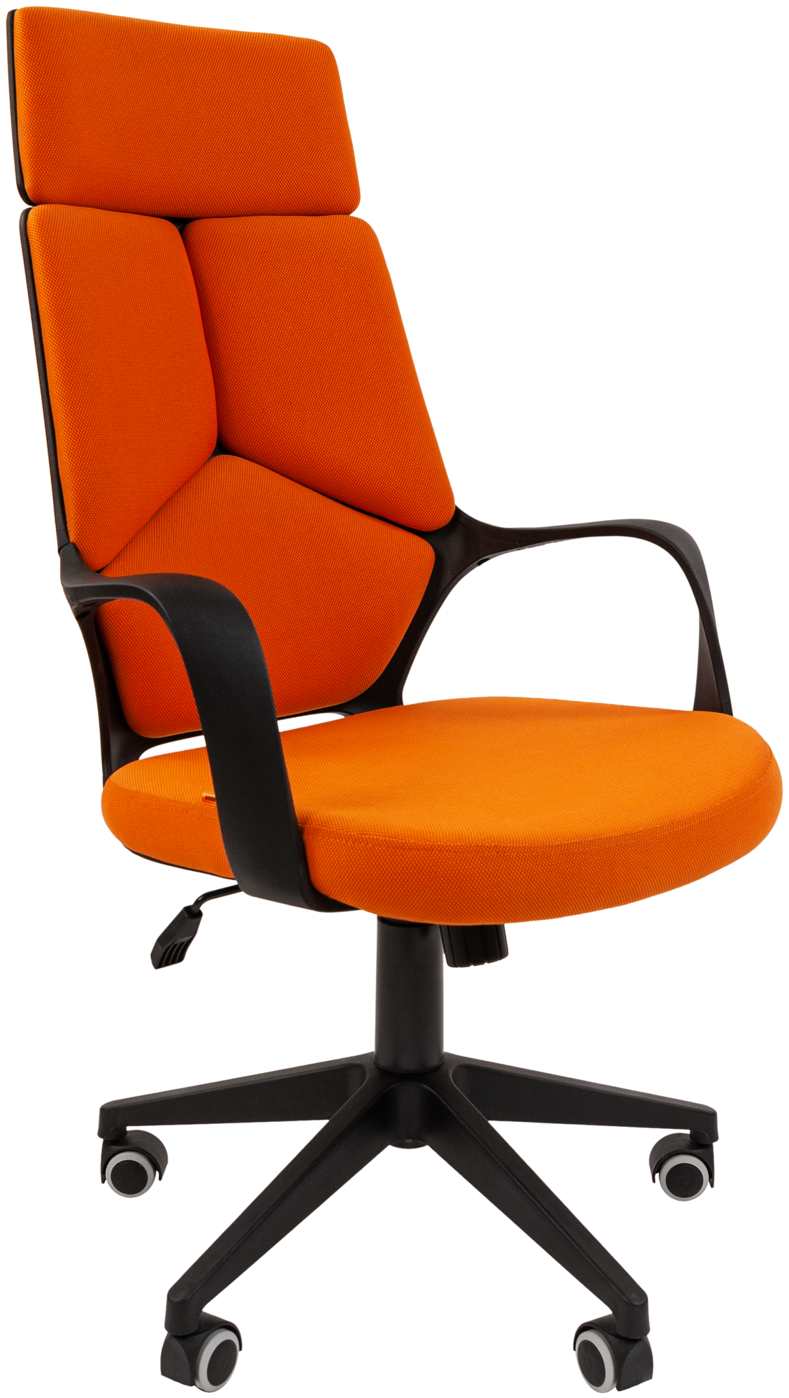 Компьютерное кресло для руководителя Chairman 525 оранжевый - фотография № 1