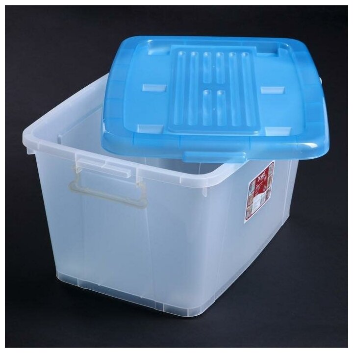Ящик для хранения с крышкой Darel-box, 75 л, 70×49×37 см, цвет микс - фотография № 9
