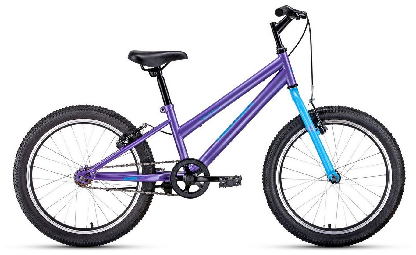 ALTAIR Велосипед MTB HT 20 low 20 1 ск. рост 10.5 фиолетовый/голубой 1BKT1J101008