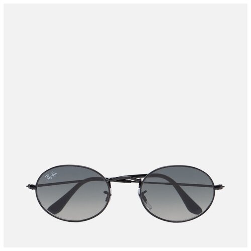 Солнцезащитные очки Ray-Ban Oval Flat Lenses чёрный, Размер 51mm