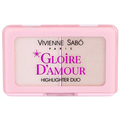 хайлайтер для лица vivienne sabo палетка хайлайтеров gloire d amour Vivienne Sabo Палетка хайлайтеров Gloire d'amour, 01, светло-розовый