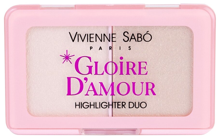 Vivienne Sabo Палетка хайлайтеров Gloire d'amour, 01, светло-розовый