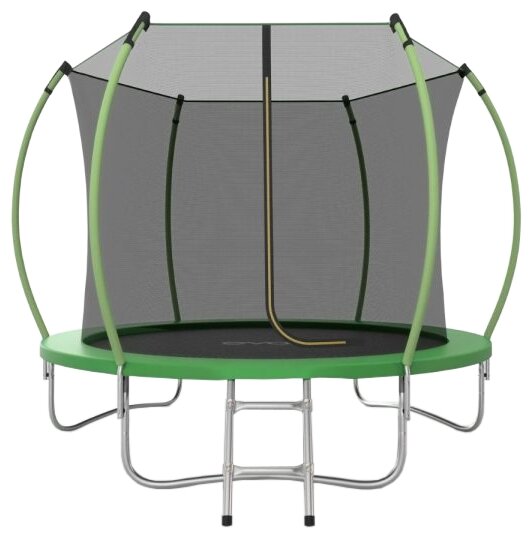 Батут EVO JUMP Internal 10ft (Green) с внутренней сеткой и лестницей, диаметр 10ft (зеленый)