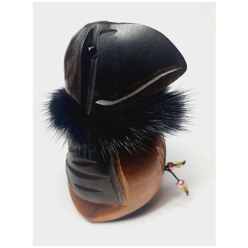 Оберег от сглаза деревянный Кутх ворон 10 см 1299₽