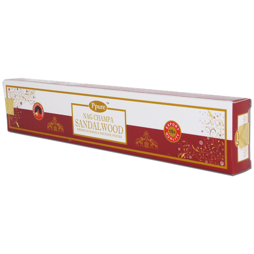 Благовония Ppure Nag Champa Sandalwood (Чампа Сандал)15г, 12 палочек