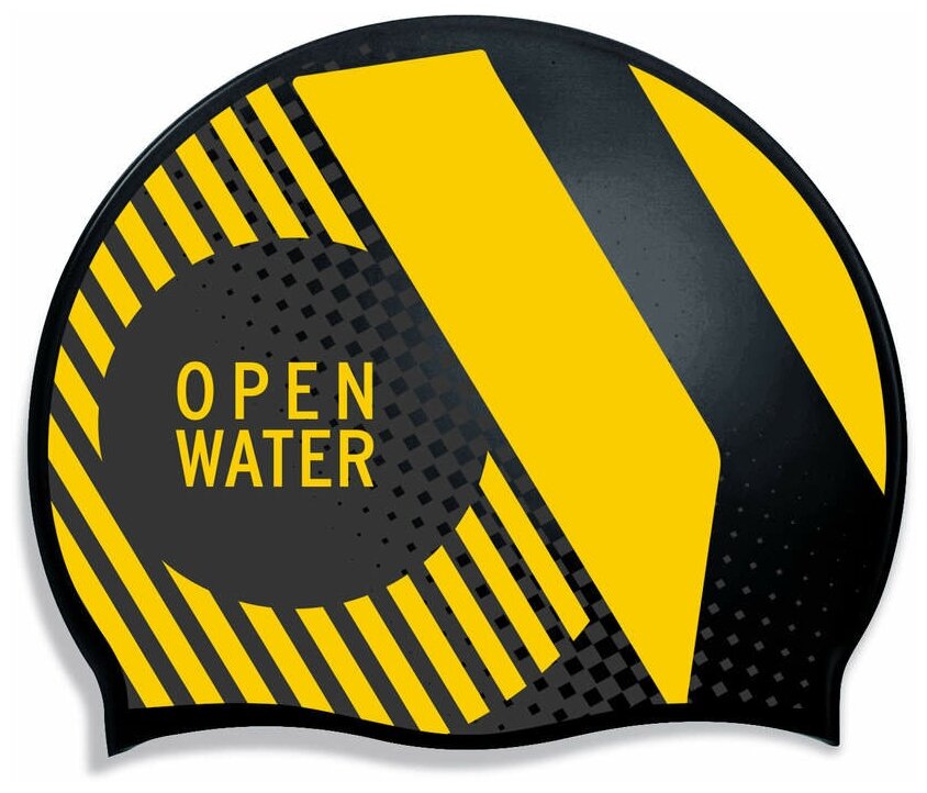 Шапочка для плавания HEAD HASHTAG Open Water, Цвет - желтый; Материал - Силикон 100%