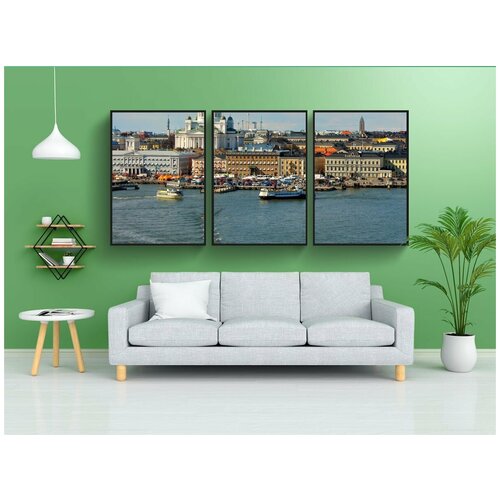 фото Набор модулных постеров для интерьера "хельсинки, кафедральный собор, церковь" 60x90 см. в тубусе, без рамки lotsprints