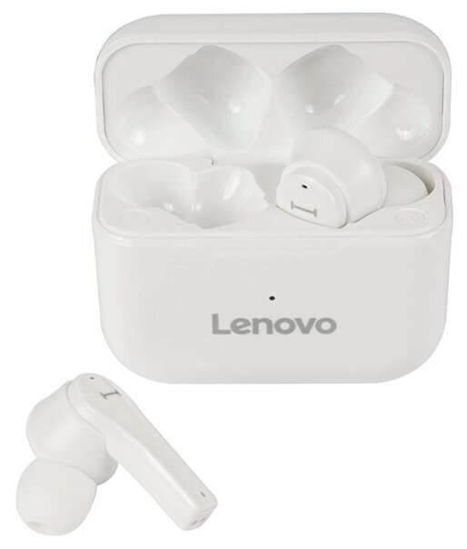 Наушники Lenovo с микрофоном (TWS) QT82, белый (QXD1B07915) - фото №7