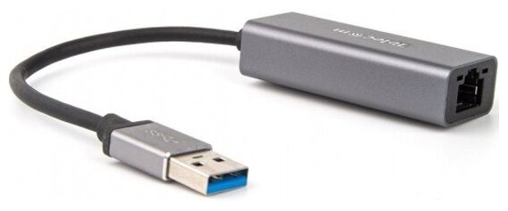 Кабель-переходник Telecom USB 3.0 (Am) --> LAN RJ-45 Ethernet 1000 Mbps, Aluminum Shell,