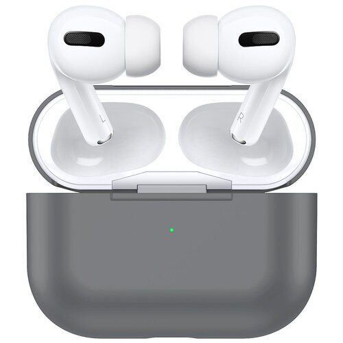 фото Чехол силиконовый для airpods pro (15), пепельный, a+ китай