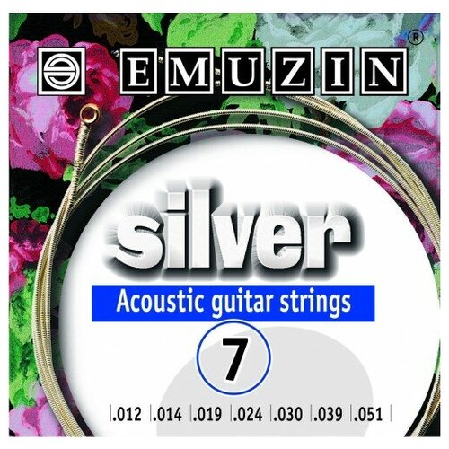 Струны для акустической гитары Emuzin Silver 7А222 12-51