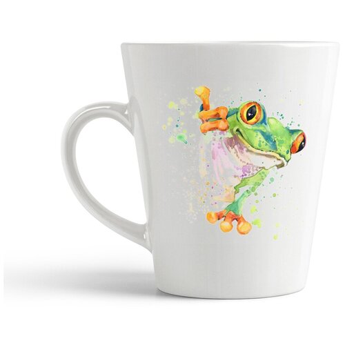 фото Кружка-латте coolpodarok "краски. лягушка"